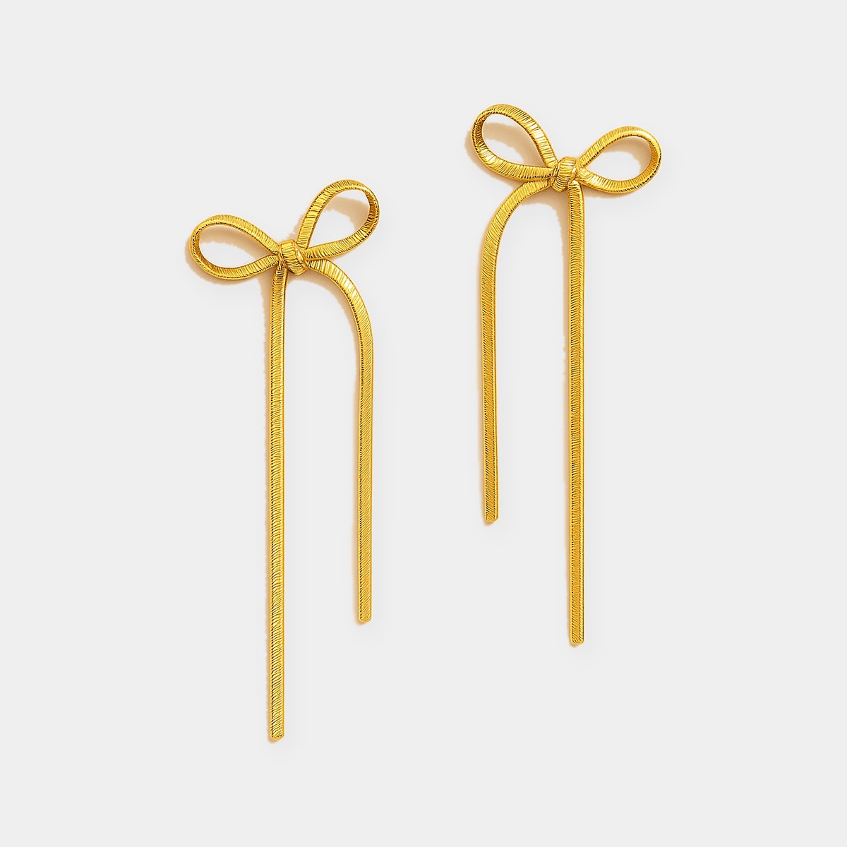 Ribbon Bow Earrings — waterproof jewelry