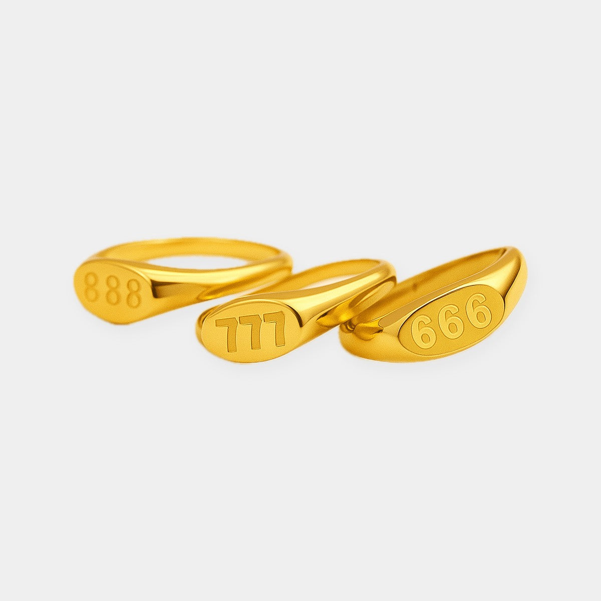 Angel Number Signet Ring — waterproof jewelry