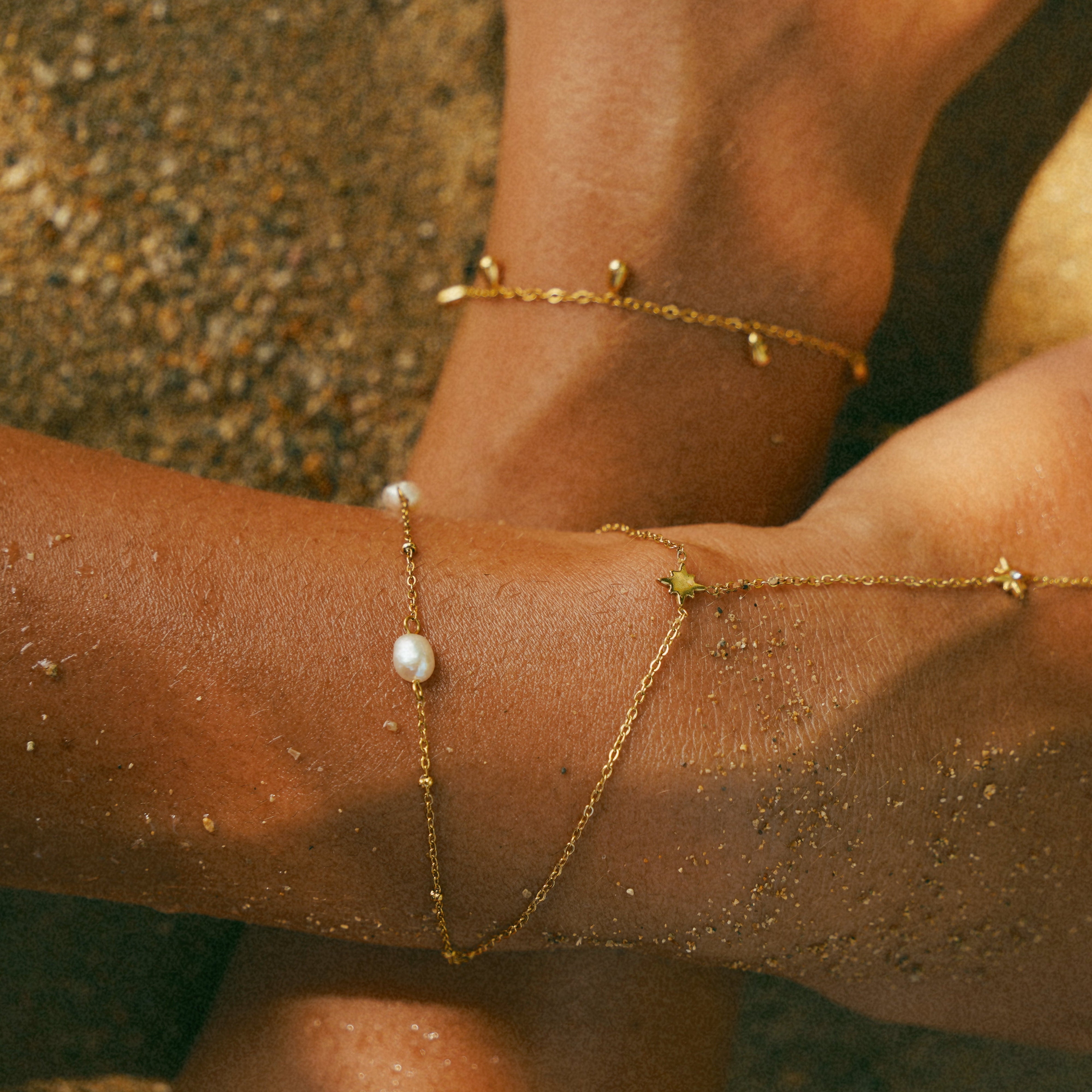 Amalfi Pearl Bracelet — waterproof jewelry