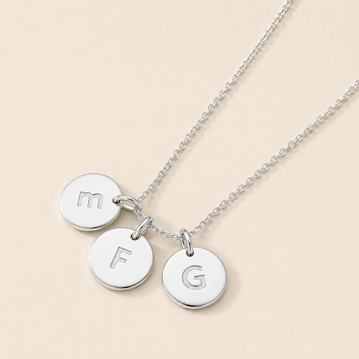Aura Initial Necklace — view 2
