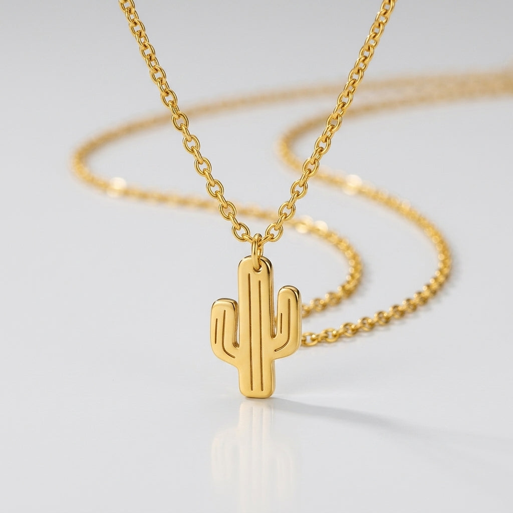Cactus Pendant — waterproof jewelry