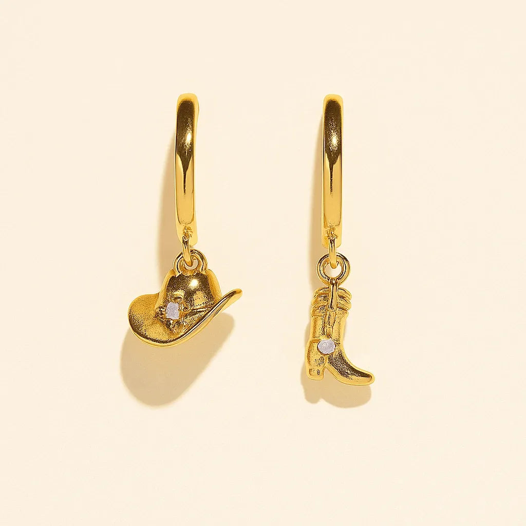 Cowgirl Opal Hoop Set — waterproof jewelry