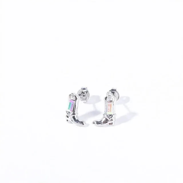 Cowgirl Opal Hoop Set — view 3