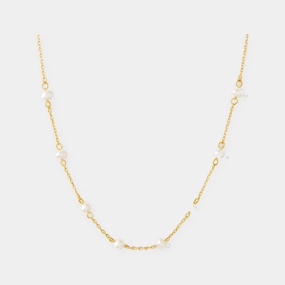 Amalfi Pearl Necklace — waterproof jewelry