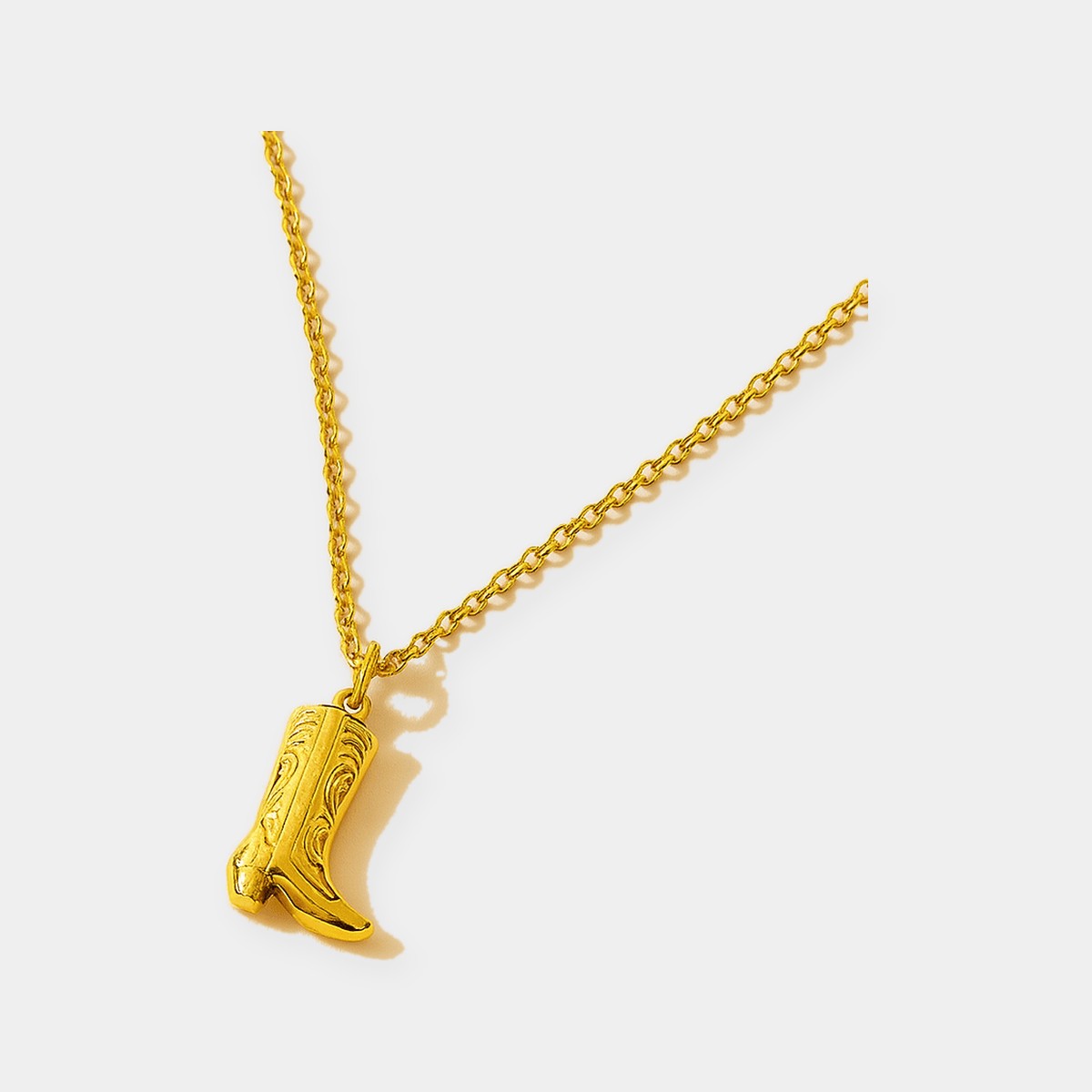 Cowgirl Boot Pendant — waterproof jewelry