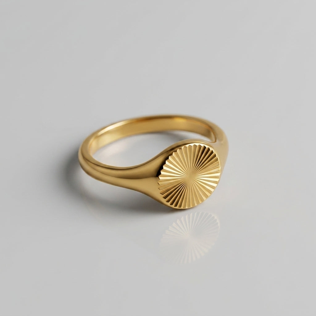 Sunburst Rising Ring — waterproof jewelry