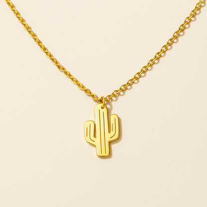 Cactus Pendant — waterproof jewelry