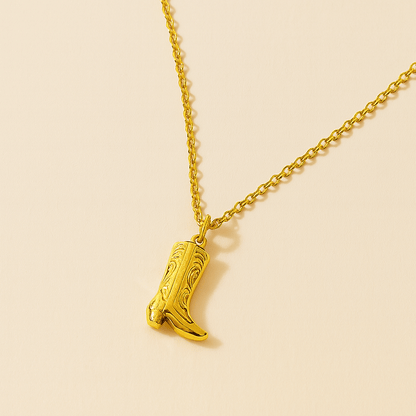 Cowgirl Boot Pendant — waterproof jewelry