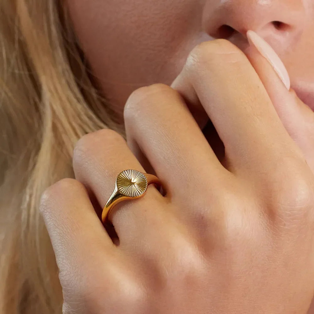 Sunburst Rising Ring — waterproof jewelry