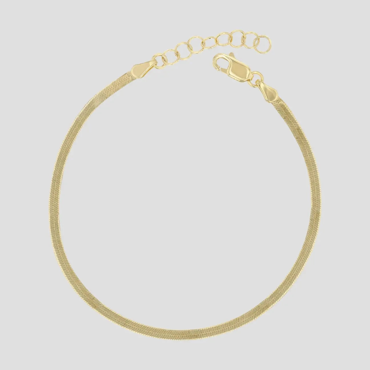 Stainless Steel Herringbone Bracelet — waterproof jewelry