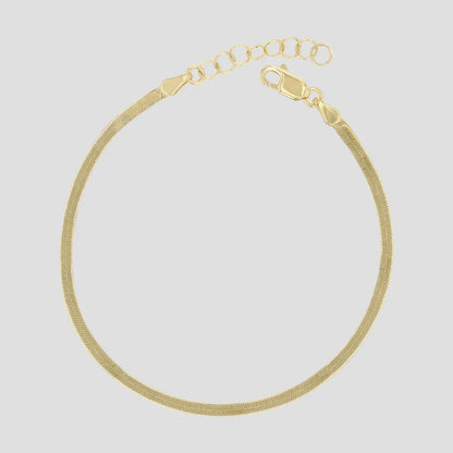 Stainless Steel Herringbone Bracelet — waterproof jewelry