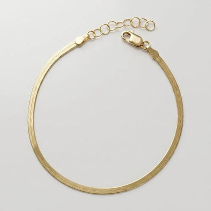 Stainless Steel Herringbone Bracelet — view 10