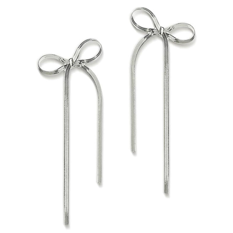 Ribbon Bow Earrings — waterproof jewelry