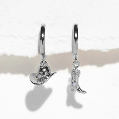 Cowgirl Opal Hoop Set — view 2
