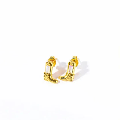 Cowgirl Opal Hoop Set — view 4