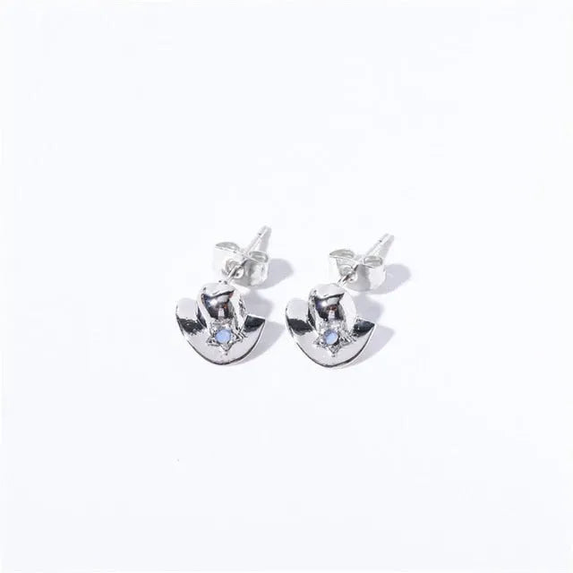 Cowgirl Opal Hoop Set — view 7