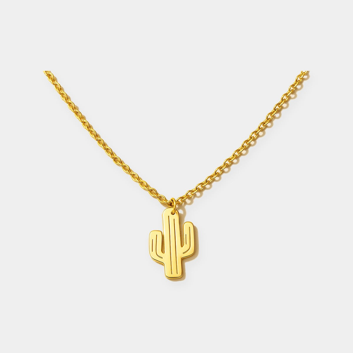 Cactus Pendant — waterproof jewelry