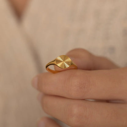 Sunburst Rising Ring — waterproof jewelry