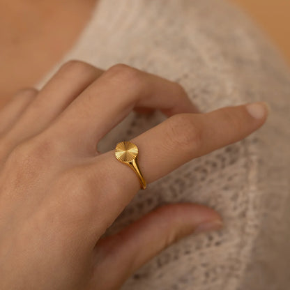 Sunburst Rising Ring — waterproof jewelry