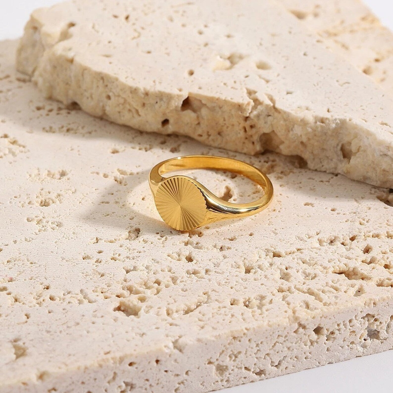 Sunburst Rising Ring — waterproof jewelry