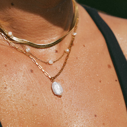 Hanalei Pearl Coin Necklace