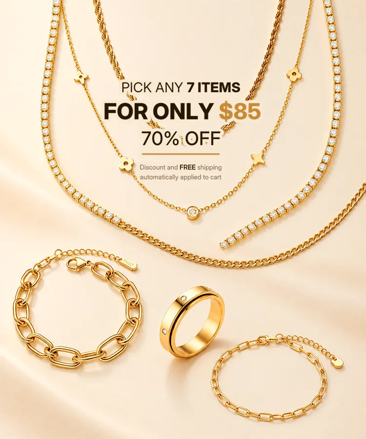 Pick any 7 items for only $85 - 70% off. Discount and free shipping automatically applied to cart.